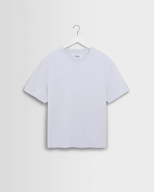 Dean - White Textured Organic Cotton T-Shirt