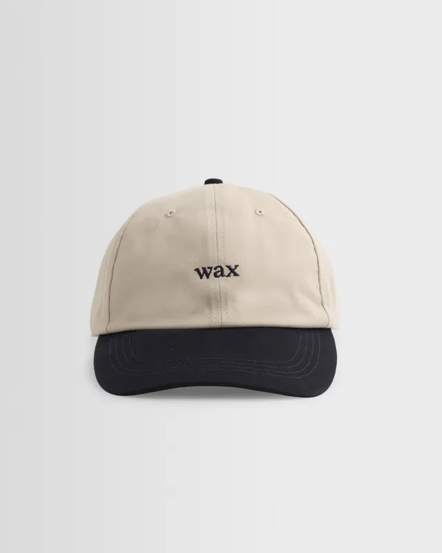 Spencer - Stone/Navy Cotton Sports Cap