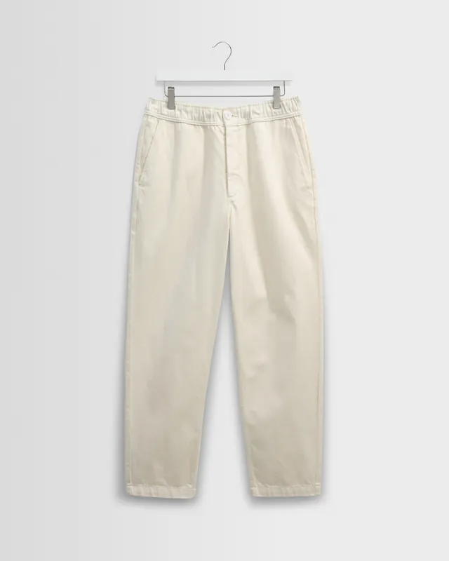 Kurt - Off White Organic Cotton Trousers