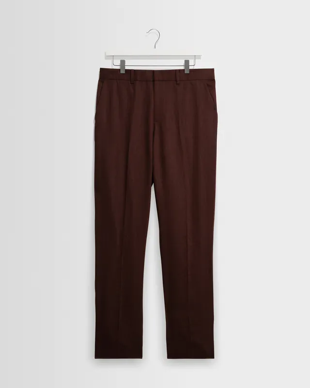 Alp - Merlot Linen Trousers