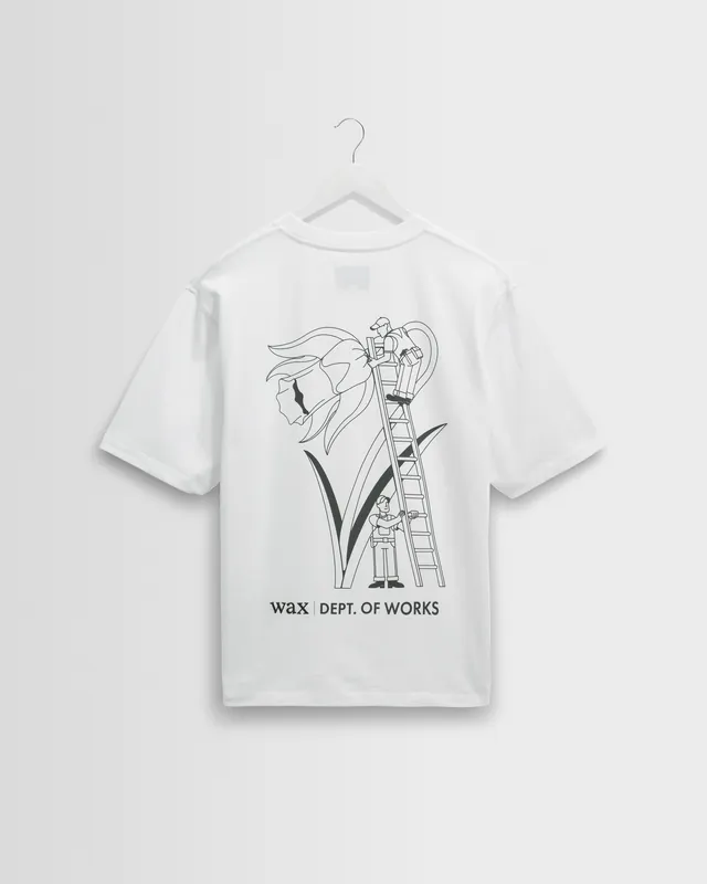 Milton - White Daffodil Graphic Organic Cotton T-Shirt