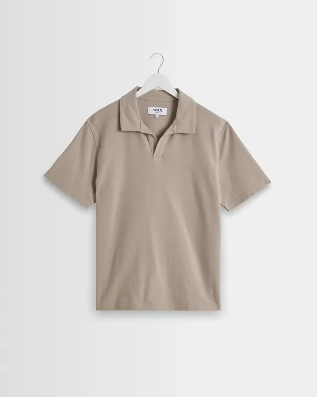 Atwood - Clay Textured Organic Cotton Polo Shirt