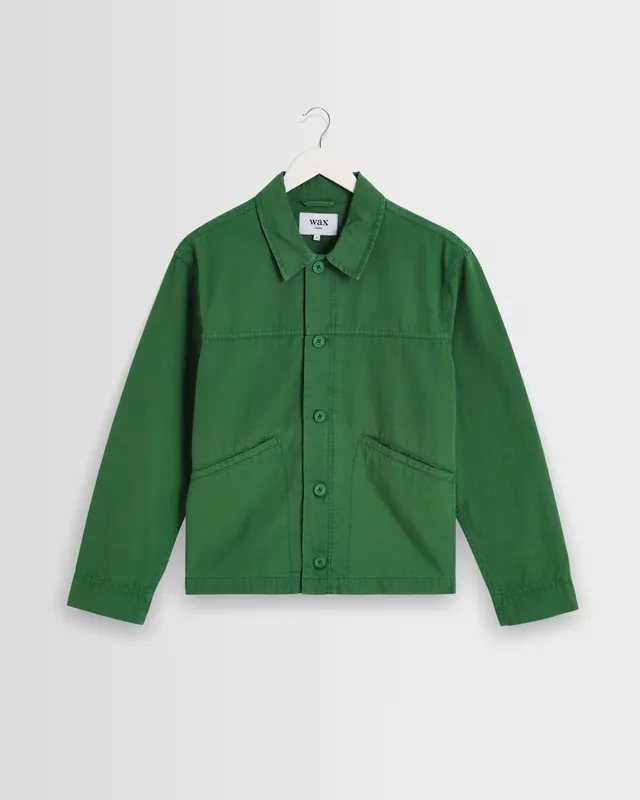 Barton - Green Organic Cotton Ripstop Jacket