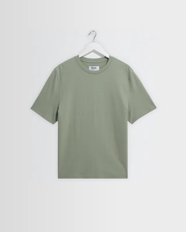Dean - Sage Textured Organic Cotton T-Shirt