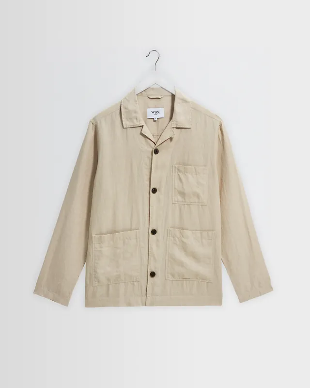 Kimpton - Beige Washed Linen Jacket