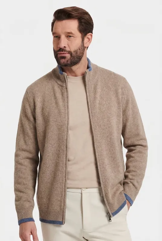 Men's Full Zip Knit Cardigan Jacket | Blackstone London - Blackstone-London