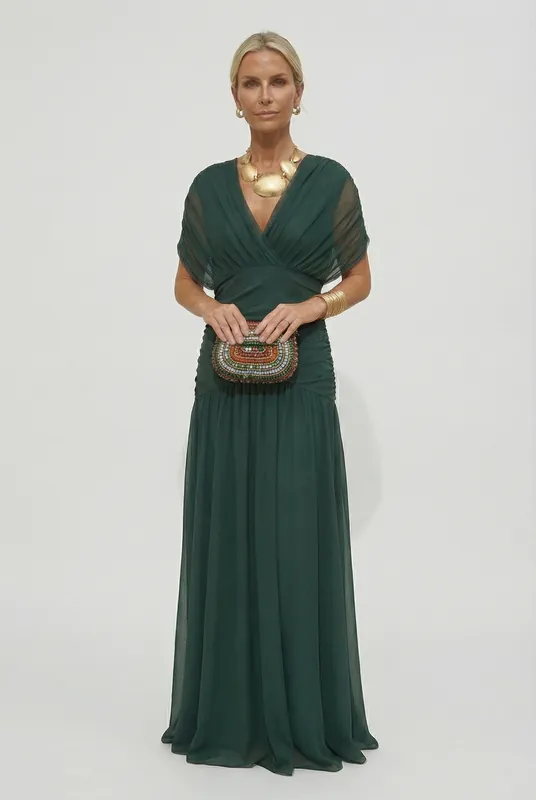 Women's V-Neck Maxi Dress | Blackstone London
