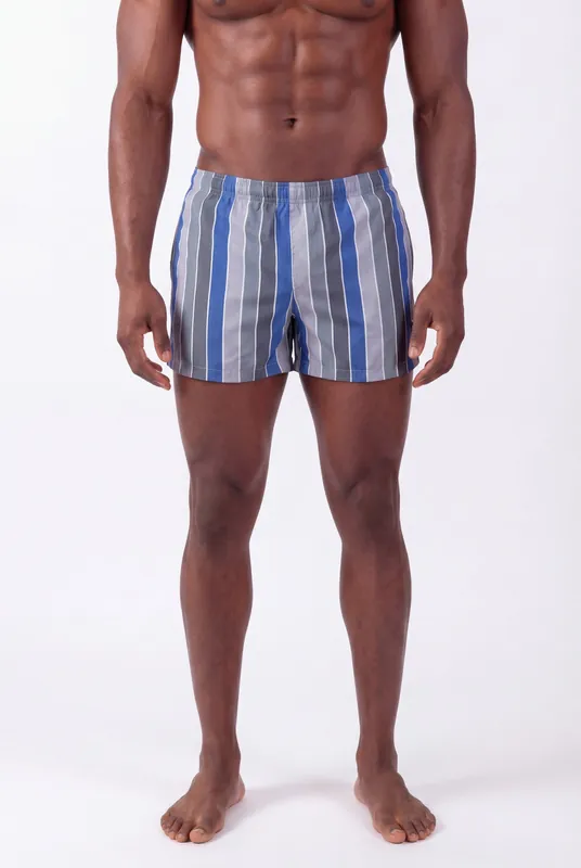 Men's Multi-Stripe Swim Shorts | Blackstone London