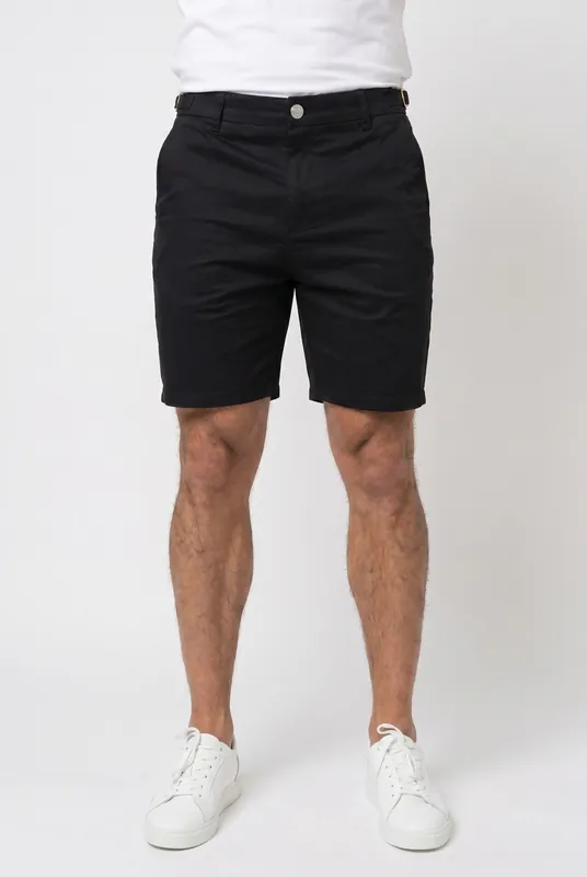 Men's Side Adjuster Chino Shorts | Blackstone London