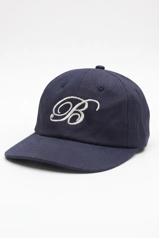 Men's Bound Script B Embroidered 6-Panel Cap | Blackstone London