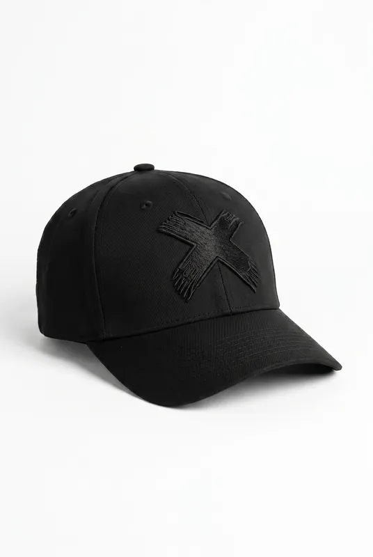 Men's Cross X Embroidered Cap | Blackstone London