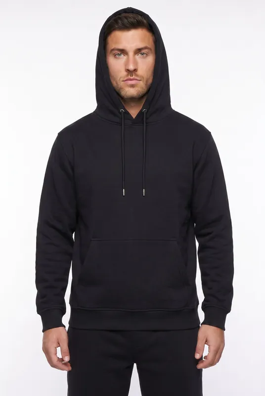 Men's Fundamental Fleece Pullover Hoodie | Blackstone London