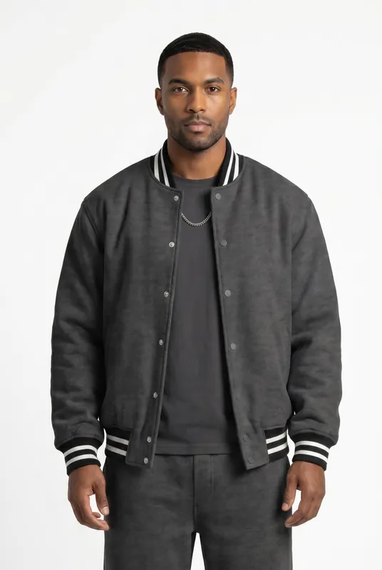 Men's Varsity Bomber Jacket & Joggers 2-Piece Set | Blackstone London
