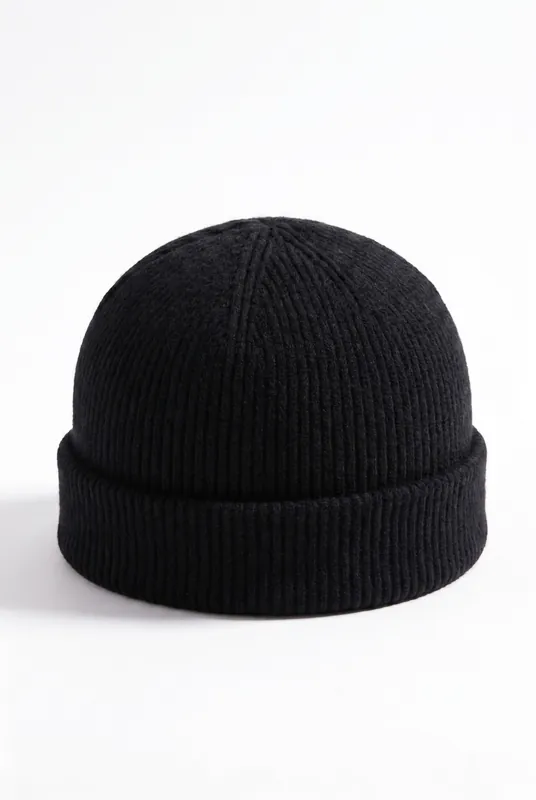 Men's Ribbed Knit Beanie Hat | Blackstone London