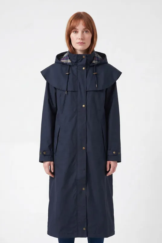 Women's Long Waterproof Raincoat | Blackstone London