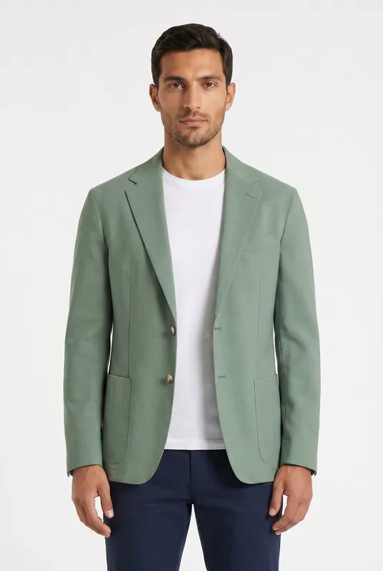 Men's Linen Suit Jacket | Blackstone London