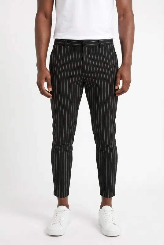 Men's Signature Half Belt Trousers | Blackstone London