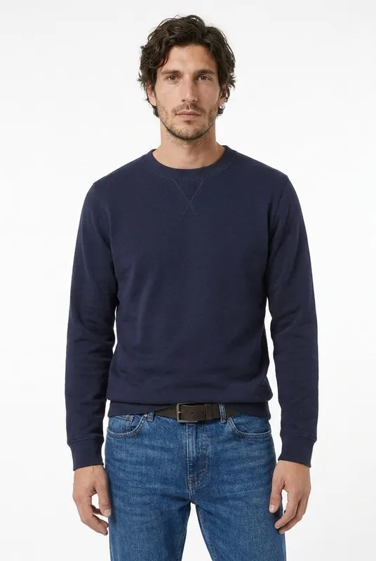 Men's Loopback Crewneck Sweatshirt | Blackstone London