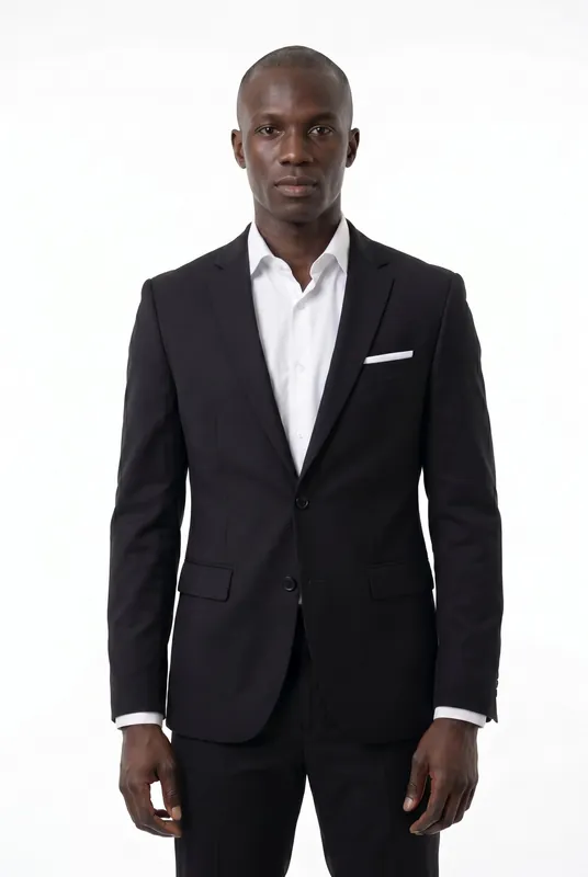 Men's Charcoal Slim Fit Two-Piece Suit | Blackstone London