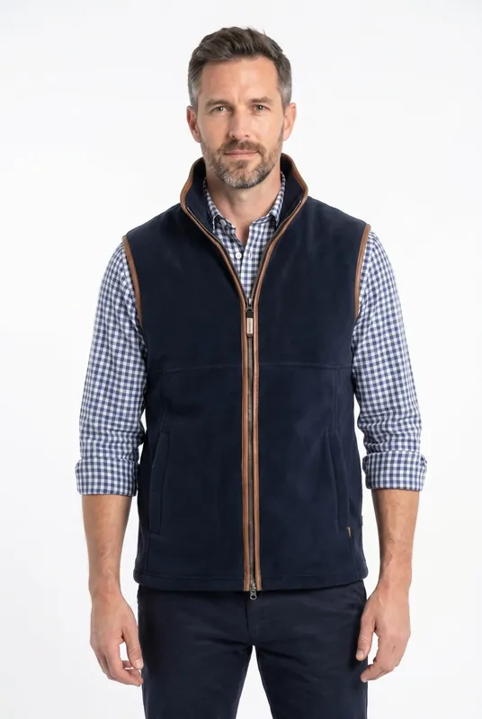 Men's Oakham Fleece Gilet | Blackstone London