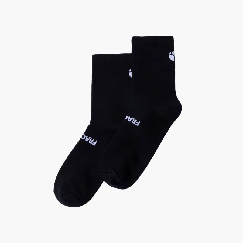 BLACK Performance Crew Socks - Fractel