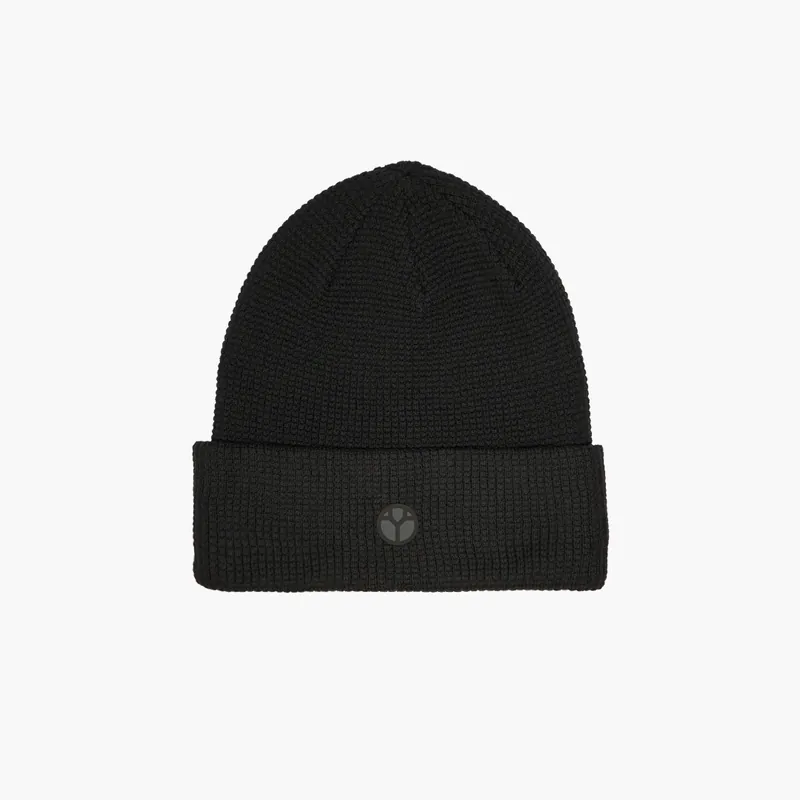 Beanie - JET - Waffle Knit