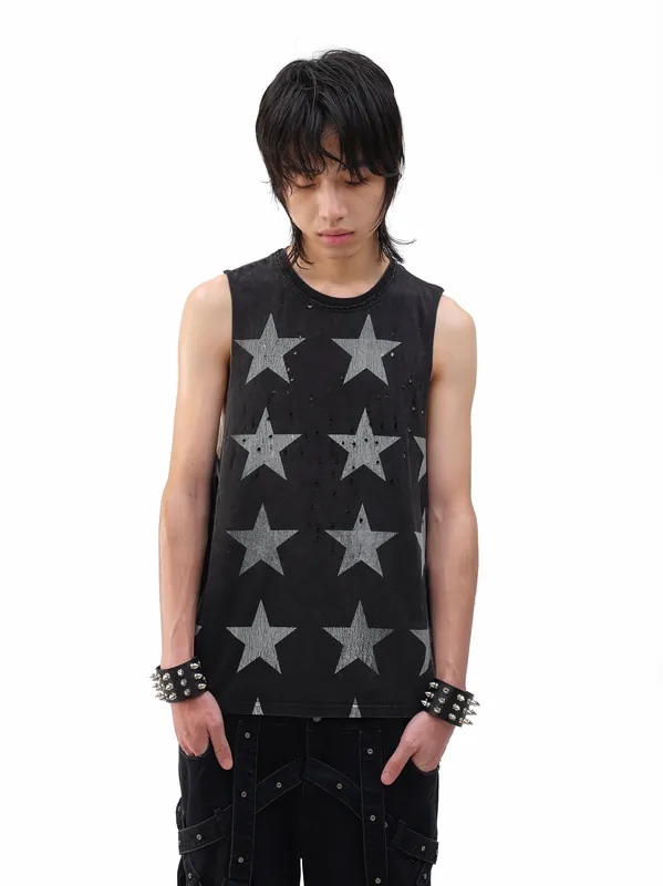 Nova Distressed Vest - DROP DEAD - MORBID CURIOSITY