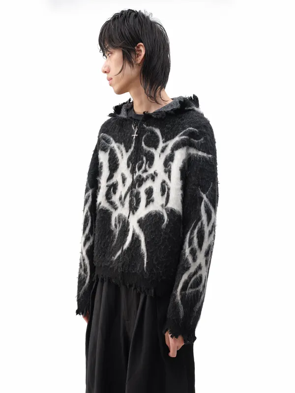 Aether Knit Hoodie - DROP DEAD - MORBID CURIOSITY