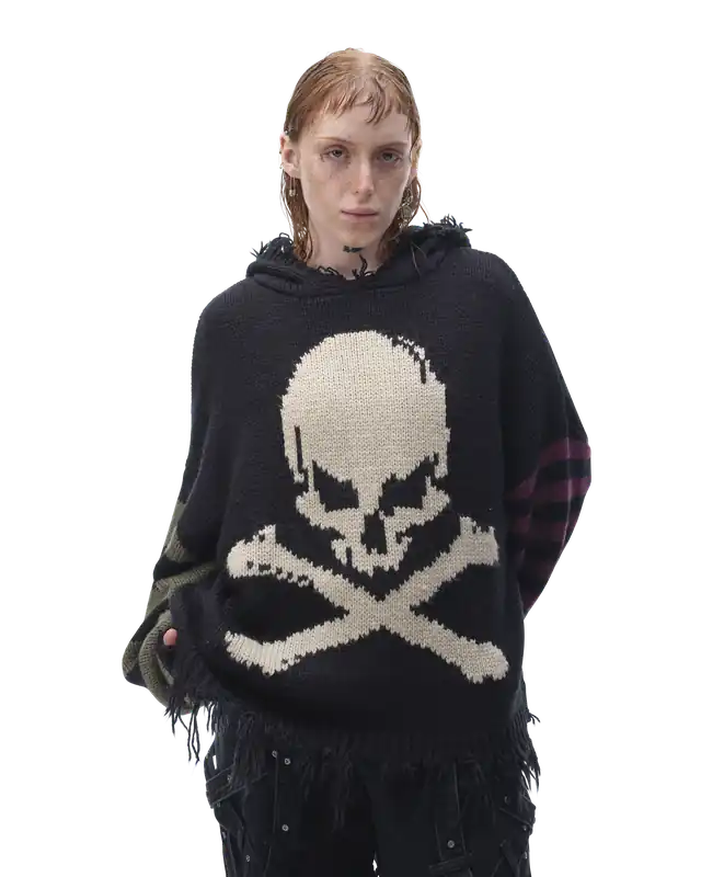 Scene 1 Knitted Hoodie - DROP DEAD - MORBID CURIOSITY