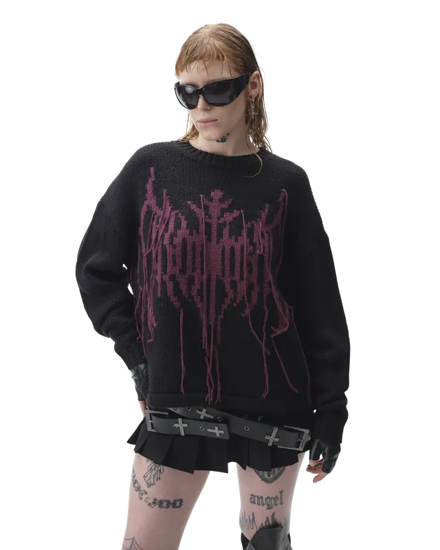 Vein Knitted Jumper - DROP DEAD - MORBID CURIOSITY