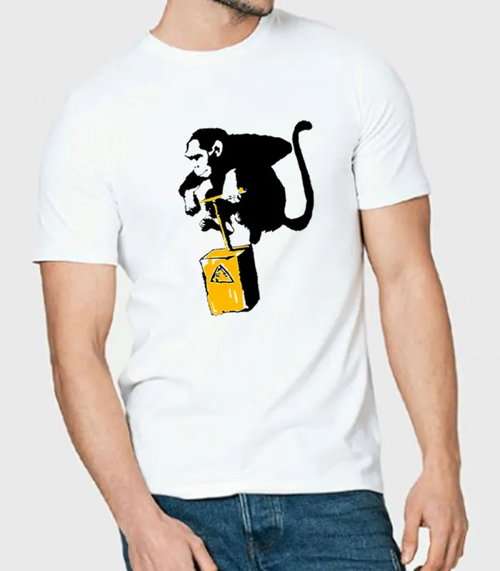 Lex Luthor's Banksy Monkey Bomber Tee - FARQ