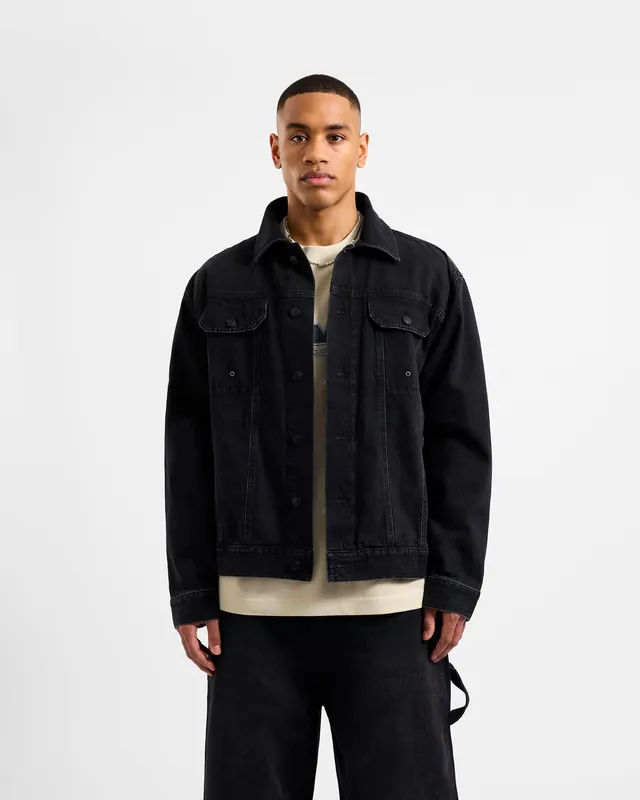 Edwards Denim Jacket - Black Denim