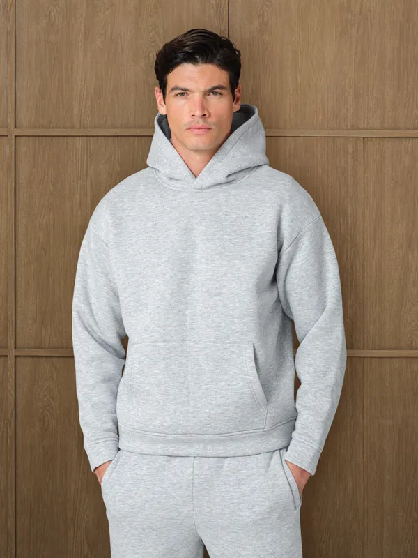 MONO HOOD - GREY HEATHER
