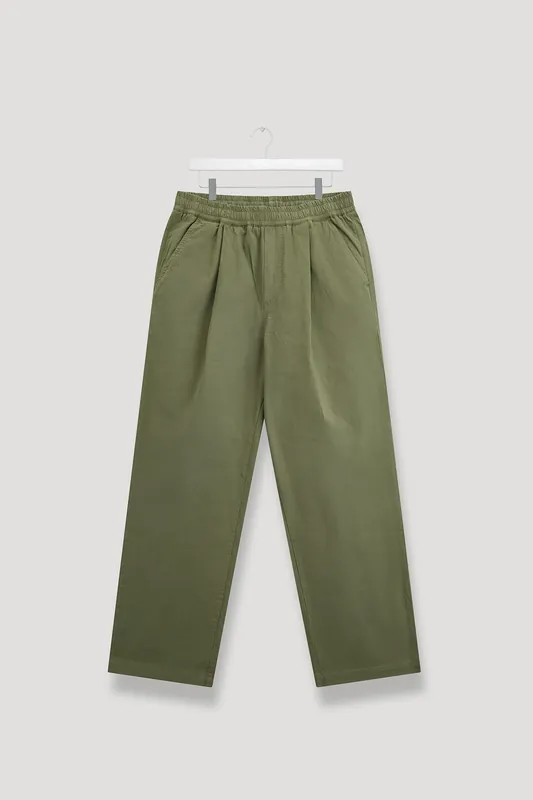 Drawstring Pleated Barrel Trouser - Form&Thread